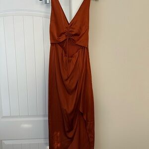 Abercrombie & Fitch Rust Backless Dress